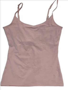 Light Pink Adjustable-Strap Camisole Tank Top